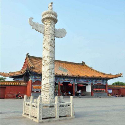 昭陵的石雕龙柱华表石雕