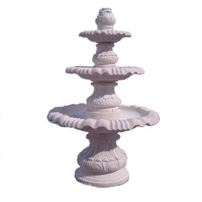 大理石石雕户外别墅三层喷泉博鱼网页版