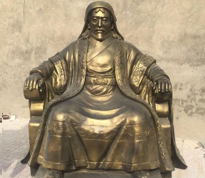 古代名人铜雕园林成吉思汗博鱼网页版