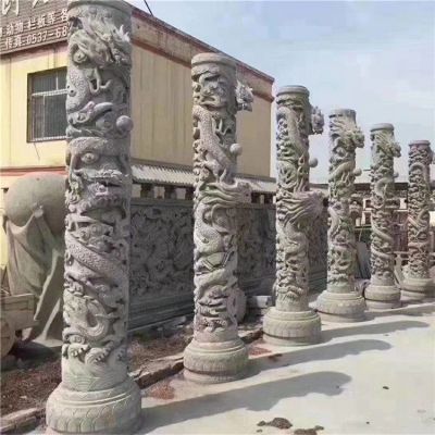 园林户外大型石雕龙柱博鱼网页版
