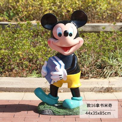 图书馆一只拿书的玻璃钢彩绘米老鼠博鱼网页版