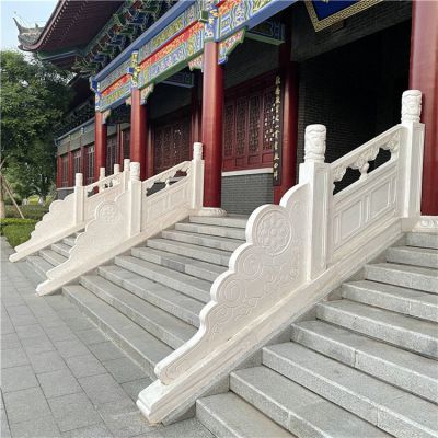寺庙台阶汉白玉栏板栏杆