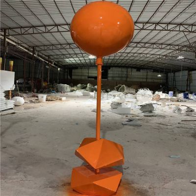 商场摆放玻璃钢喷漆抽象气球景观博鱼网页版