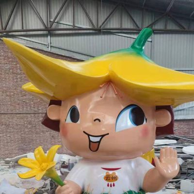 商场玻璃钢卡通小女孩博鱼网页版