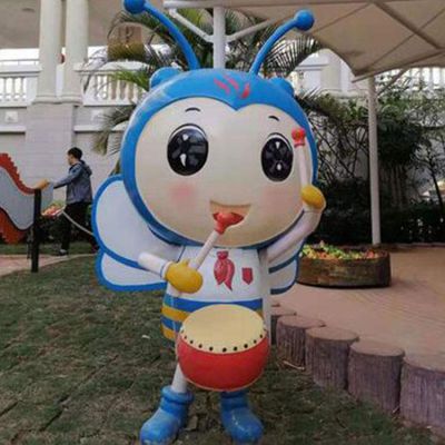 公园大型玻璃钢彩绘卡通蜜蜂博鱼网页版