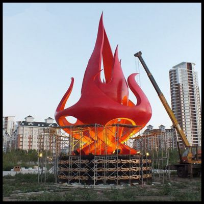 广场户外大型不锈钢火苗博鱼网页版