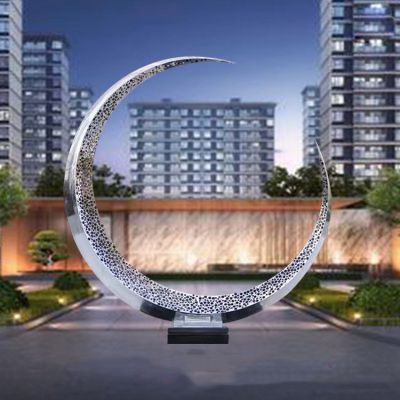 几何镂空户外园林景观月亮博鱼网页版