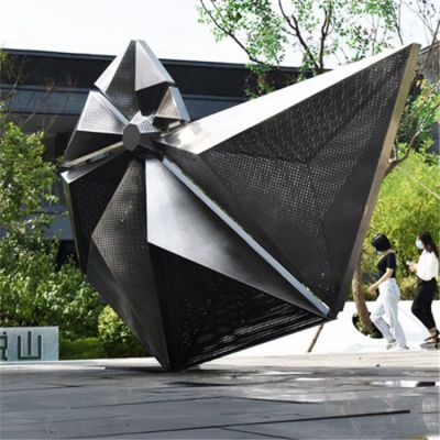 户外大型不锈钢抽象海螺博鱼网页版