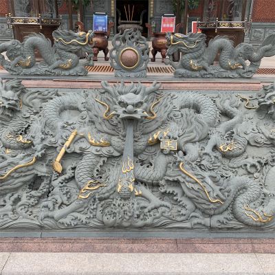 庭院大理石石雕浮雕龙博鱼网页版