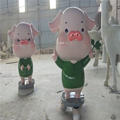 幼儿园玻璃钢卡通小猪博鱼网页版