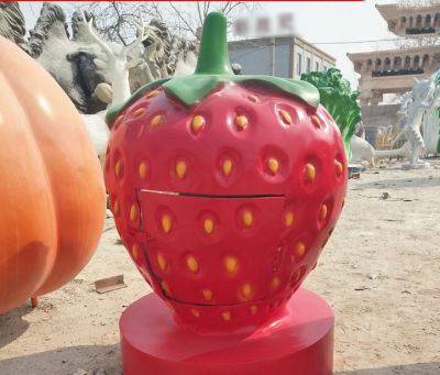 玻璃钢仿真草莓垃圾桶博鱼网页版