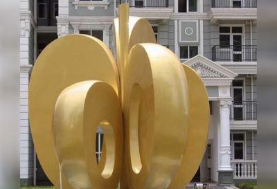 步行街不锈钢大型抽象苹果博鱼网页版