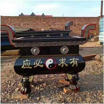 寺院户外摆放铸铁长形大型香炉祠堂道观用品
