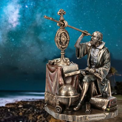 情景铜雕浮雕看天像的伽利略博鱼网页版