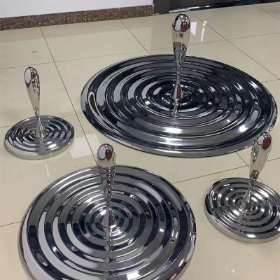 公园不锈钢创意抽象水滴落下的景观摆件博鱼网页版