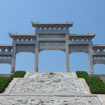 汉白玉石牌坊石雕户外大型牌楼博鱼网页版