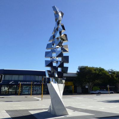 不锈钢镜面旋转抽象艺术城市园林景观博鱼网页版