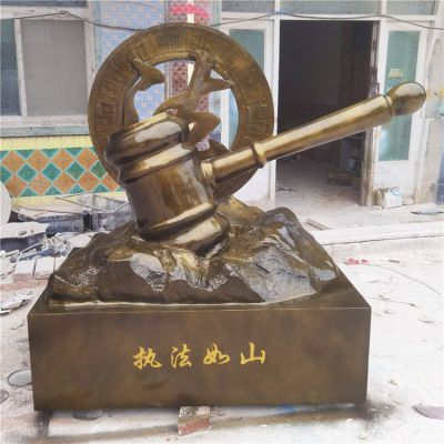 城市法治普法玻璃钢仿铜铸铜博鱼网页版 户外草坪园林景观公园摆件