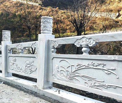 寺院景观山道防护栏杆