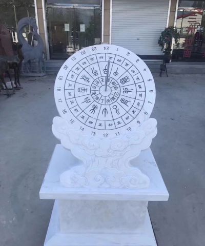 汉白玉公园景区古代赤道式计时器日晷博鱼网页版