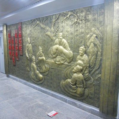 寺庙玻璃钢铜铸浮雕壁画博鱼网页版摆件