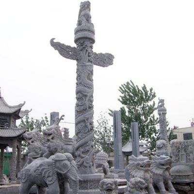 广场大型大理石 石雕文化柱博鱼网页版