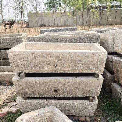 仿古做旧老物件长方形石槽博鱼网页版