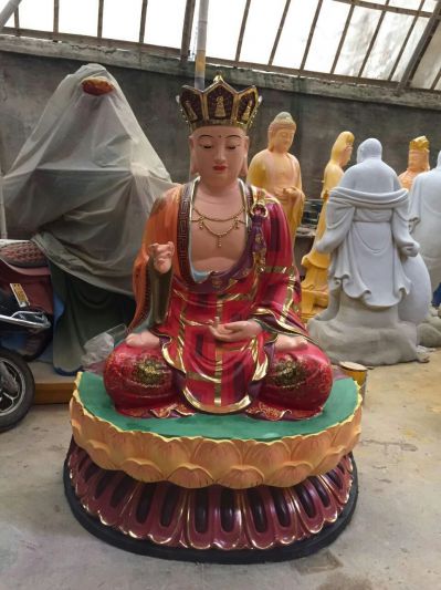 大型寺庙玻璃钢彩绘佛像地藏王博鱼网页版