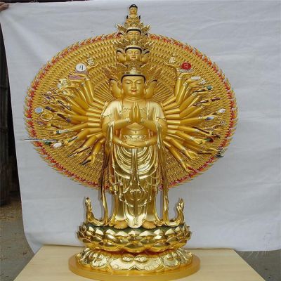 寺庙宗教纯金打造千手观音博鱼网页版