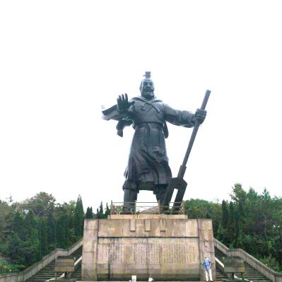 公园摆放仿古做旧大禹治水景观青铜雕像