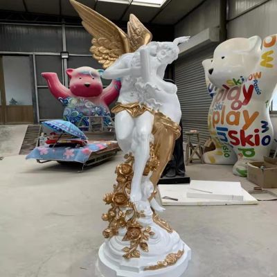 玻璃钢西方天使博鱼网页版户外园林摆件