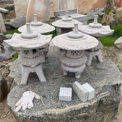 石灯，花岗岩仿古石雕灯