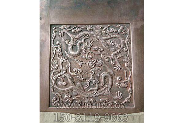 紫铜龙纹浮雕装饰画博鱼网页版