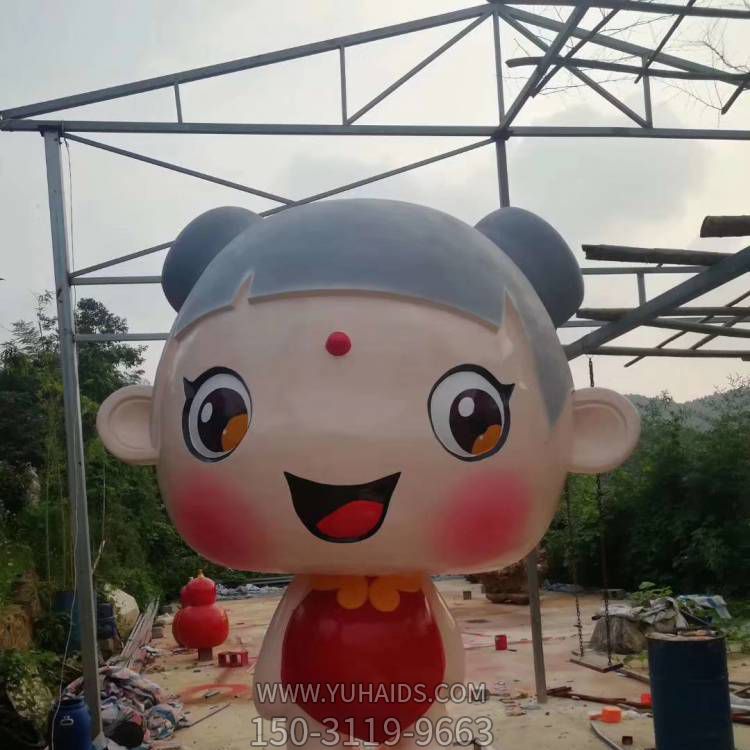 广场装饰大型玻璃钢彩绘卡通福娃雕像博鱼网页版
