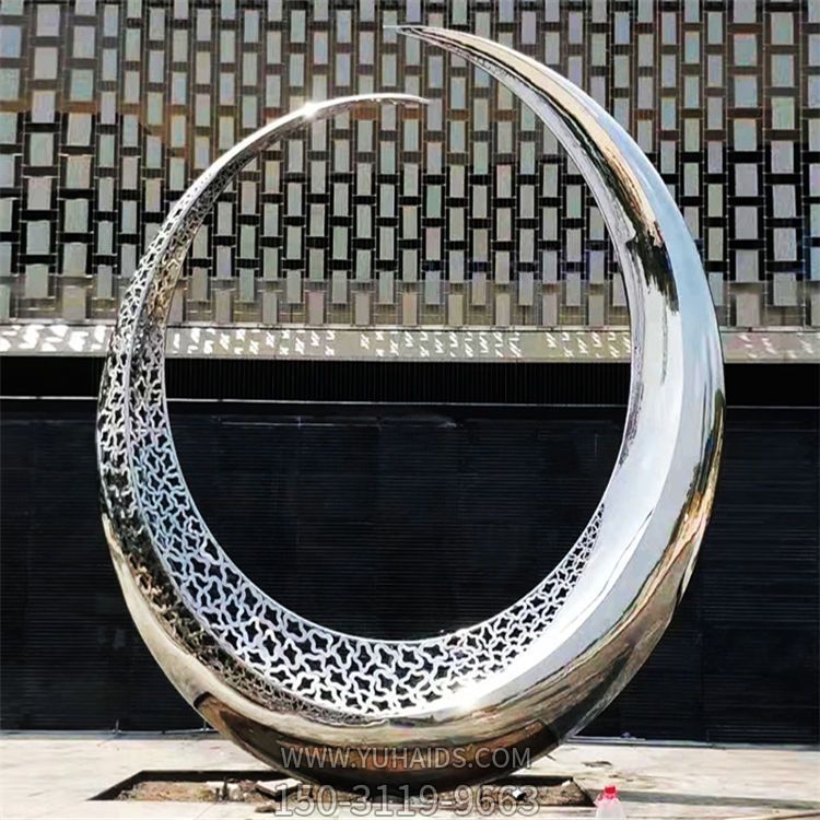 户外园林景观大型圆环不锈钢博鱼网页版
