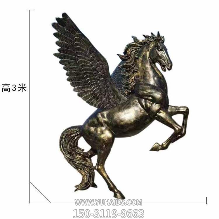 园林大型玻璃钢仿铜飞马博鱼网页版