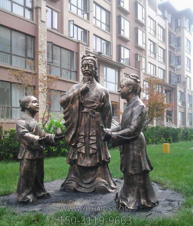 古代人物景观铜雕孔融让梨博鱼网页版