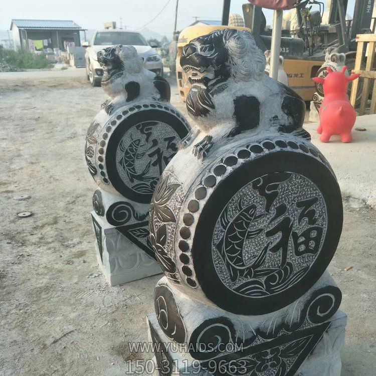 庭院青石石雕门墩抱鼓石博鱼网页版