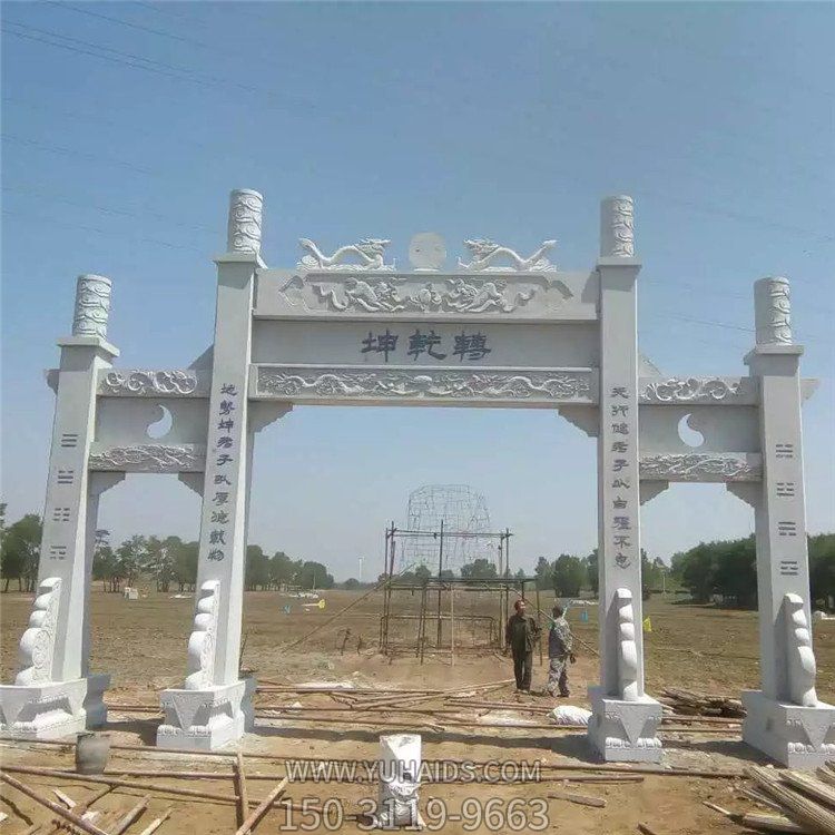 寺庙陵园大型大理石石雕牌坊博鱼网页版