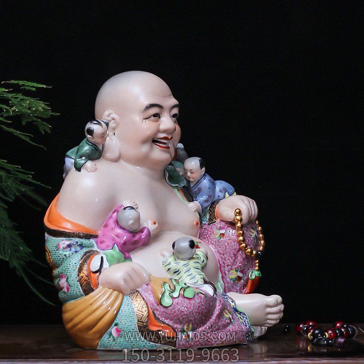 玻璃钢彩绘创意弥勒佛博鱼网页版