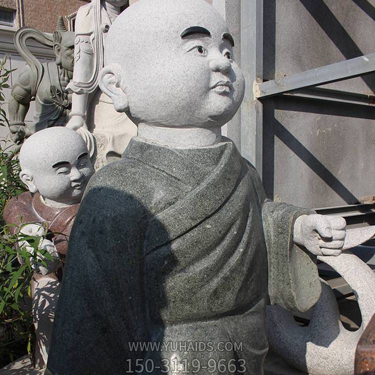寺庙大理石砂石石雕小沙弥小和尚博鱼网页版