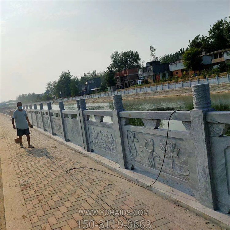 户外河道大理石石雕户外园林景观栏杆栏板博鱼网页版