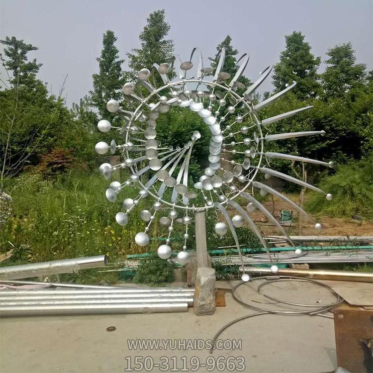 不锈钢抽象太阳花发光广场亮化景观博鱼网页版