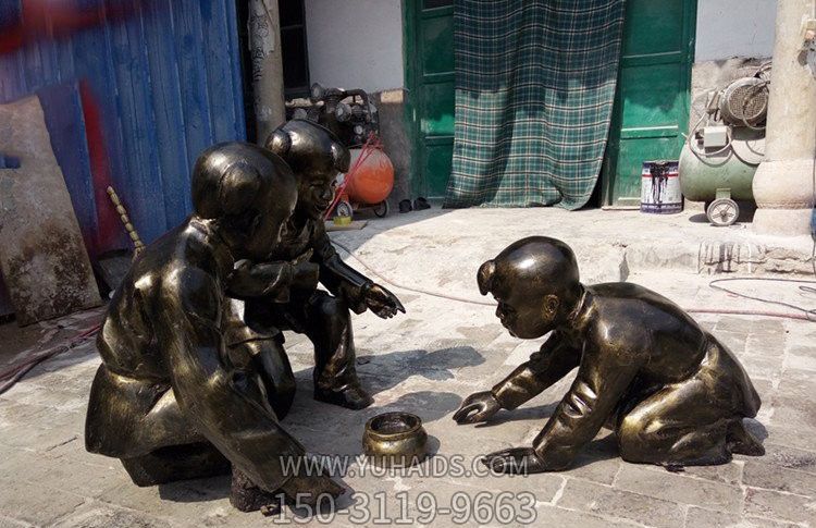 玻璃钢仿铜斗蛐蛐的古代儿童博鱼网页版