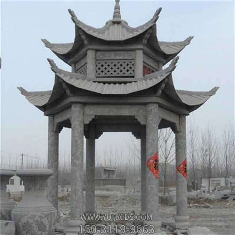 园林青石浮雕两层仿古建休息凉亭博鱼网页版