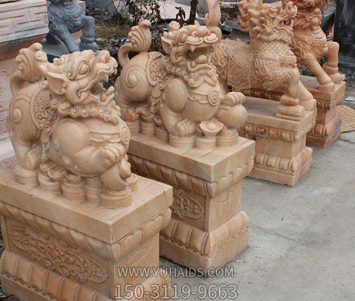 庭院公司晚霞红石雕貔貅博鱼网页版