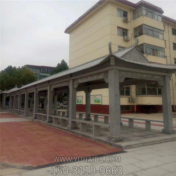 青石仿古建筑石雕长廊亭子小区文化广场博鱼网页版