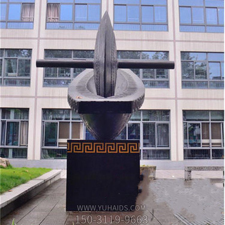 医学院摆放不锈钢大型古代中医药碾子景观博鱼网页版