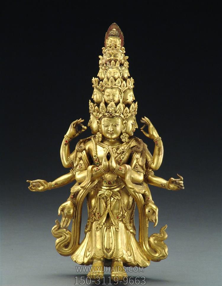 不锈钢喷金烤漆寺庙十一面观音博鱼网页版