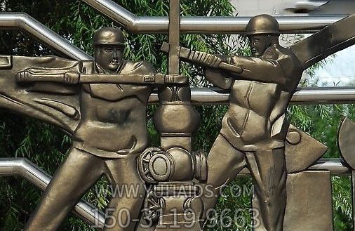 不锈钢抽象浮雕石油工人博鱼网页版